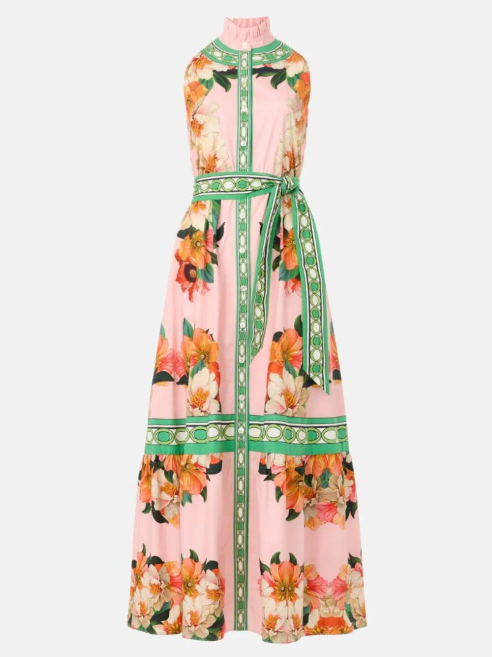 Borgo De Nor Biba Cotton Maxi dress Floral